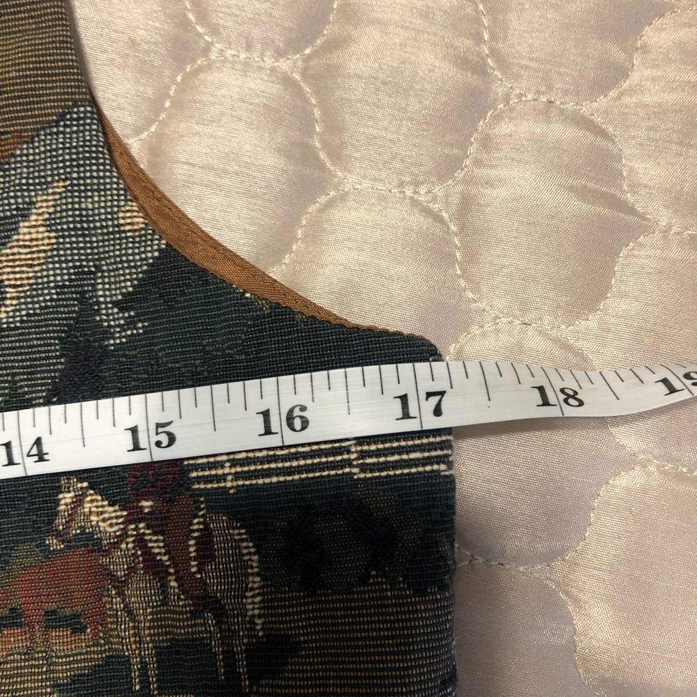 Vintage Western Tapestry Vest Conterio Small | Cowboy Ranch | 90s Cotton Blend - Picture 7 of 8